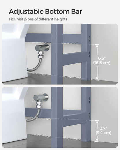 SONGMICS Over The Toilet Storage, 3-Tier Over Toilet Bathroom Organizer - Image 5