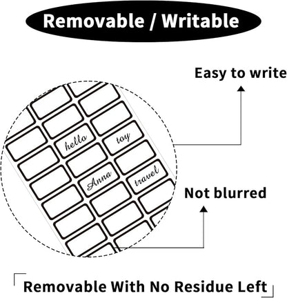 STARLIBOO Removable Labels, Blank Freezer Labels - Image 2