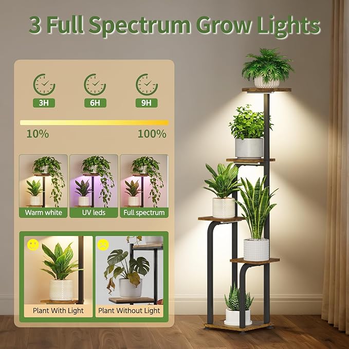 LASZOLA 5 Tiered Plant Stand Tall - Image 4