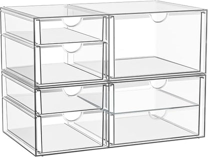 Stackable Storage Drawers, Acrylic Organizers, 7 Drawers | Makeup Organizer by YFXCVSL