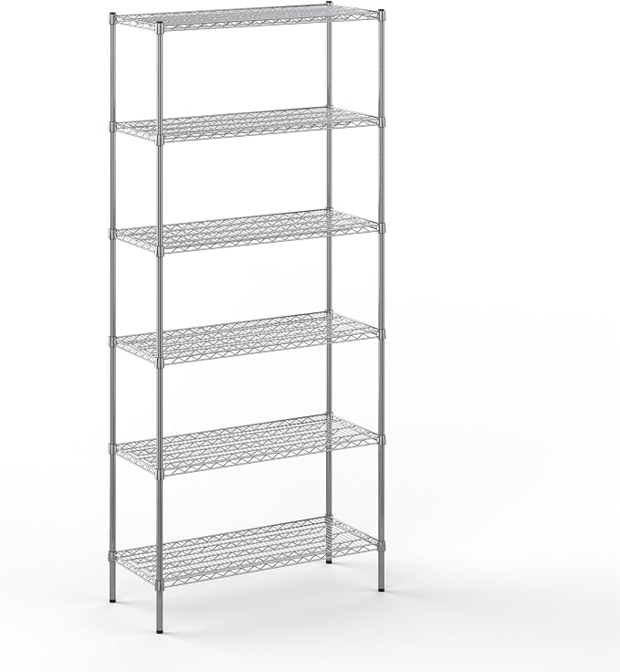 18" Deep x 42" Wide x 96" Height Wire Shelving Kit | 6-Tier |NSF Commercial by Regal+Altair
