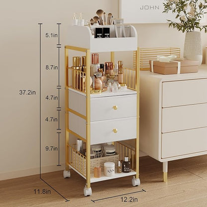 Makeup Organizer Storage Cart, Large Skincare organizers, Makeup Stand - Image 3