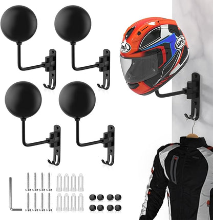 Helmet Hanger Wall Mount 180° Swivel Helmet Holder by LIFXIZE