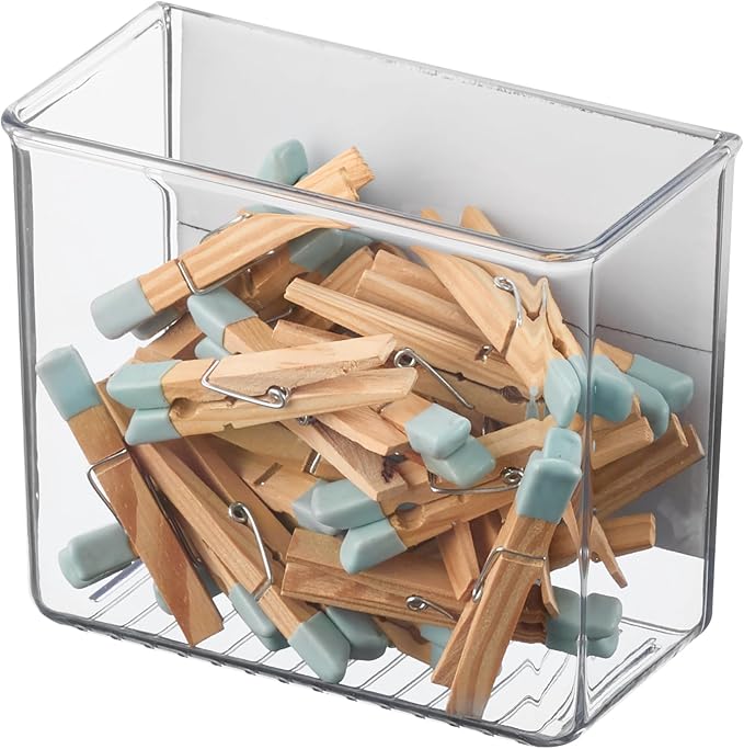 iDesign Magnetic Small Clear Plastic Organizer Bins by iDesign