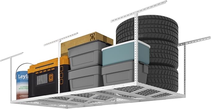 FLEXIMOUNTS Pro 4x8 Overhead Garage Storage Rack, Adjustable Storage by FLEXIMOUNTS