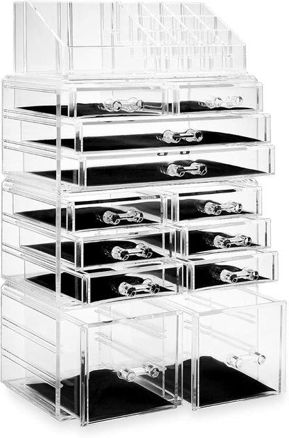 Casafield Acrylic Cosmetic Makeup Organizer & Jewelry Storage Display Case - Image 2