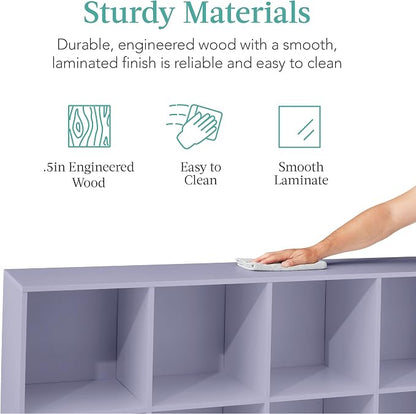 Best Choice Products Kids Bookcase 8-Cube Storage Organizer, 13.5in Shelf - Image 6