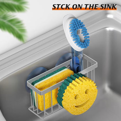 Sponge Holder Smiley Face, Sink Caddy, Kitchen Organizer - Image 5