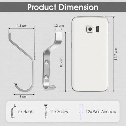 GlazieVault Coat Hooks – Door Hook - Image 2