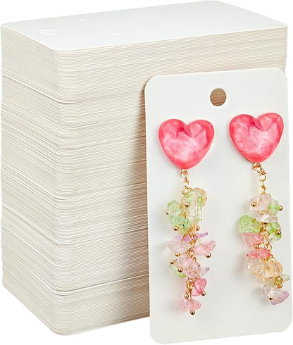 hitsuki White Earring Cards by hitsuki