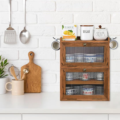 Ikee Design Wood 2-Tier Cabinet - Image 9