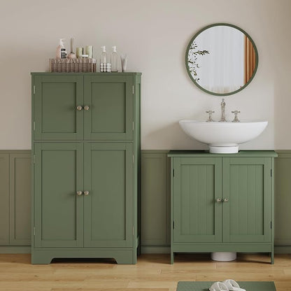 TEENFON Pedestal Sink Storage Cabinet, Under Sink Cabinet - Image 8
