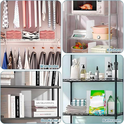 8 Pack Shelf Dividers for Wire Shelves, Acrylic Clear Closet Organizers and - Image 7