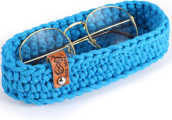 Tioncy Eyeglasses Holder for Nightstand Wool Anti Scratch Desk Bedside Knit by Tioncy