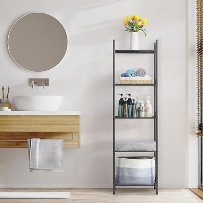 Nandae 5-Tier Bathroom Storage Shelf, Heavy Duty Wire Shelving Unit Free - Image 2