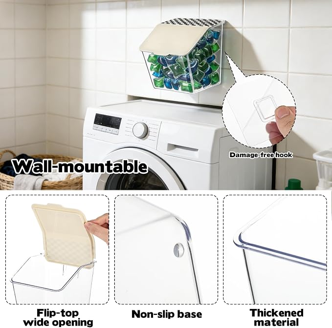Rainmae 2 Pack Laundry Pods Container - Image 3