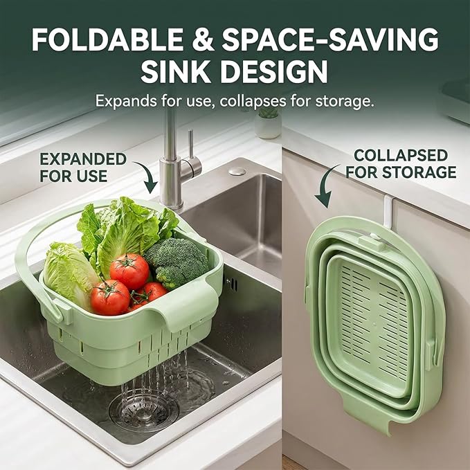 Foldable Hanging Sink Drain Basket, Hanging Sink Drain Basket - Image 2