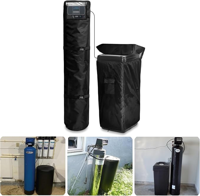 Bitubi 2Pcs Water Softener Cover, Outdoor Softener Tank/Filter Cover + Brine by PatioFurnitureCovers