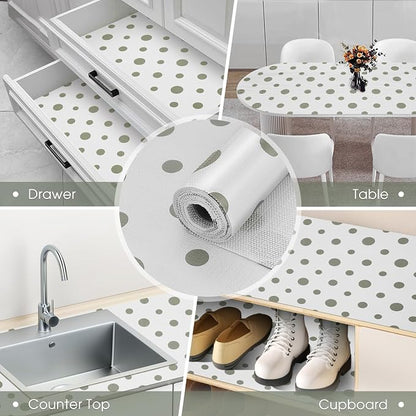 Drawer and Shelf Liner, Non-Slip Kitchen Cabinet Liners Non-Adhesive Thick - Image 9