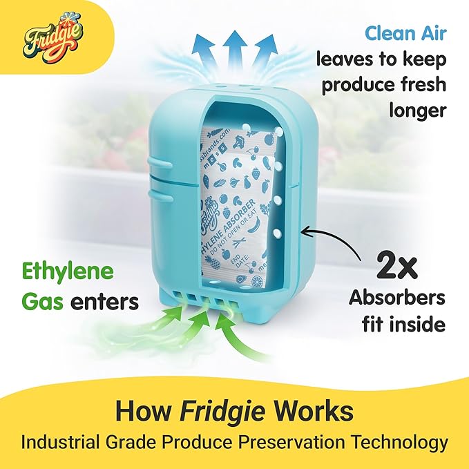 Fridgie Produce Saver, Ethylene Gas Absorber, Fridge Lettuce Keeper - Image 4