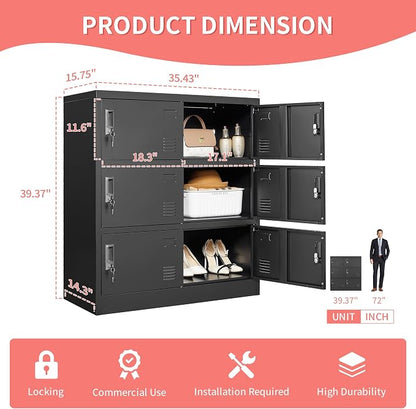 IKIMI Metal Lockers for Employees, Office Storage Locker - Image 3