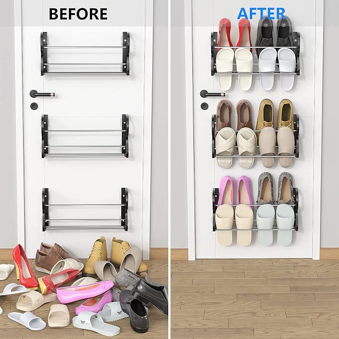 Wall Shoe Rack for RV Shoe Storage, 3 Pack Wall Mounted Shoe Rack - Image 3