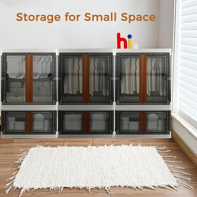 Wardrobe, Collapsible Storage Cabinet, Useful Box - Image 9