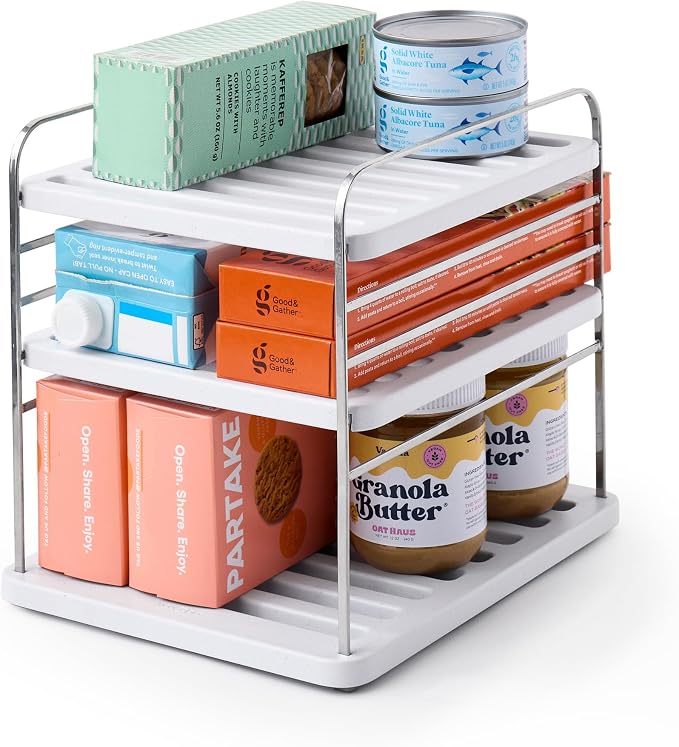 YouCopia UpSpace Cabinet Box Organizer, Adjustable Kitchen Pantry Shelf by YouCopia