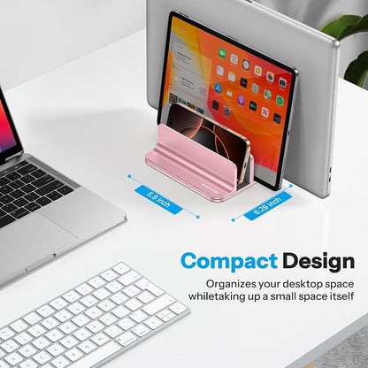 OMOTON Vertical Laptop Stand, Desktop Aluminum Mac Book Stand - Image 5