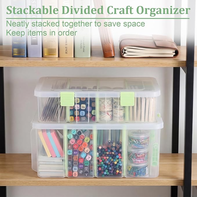 BTSKY Clear Plastic Dividing Storage Box - Image 8