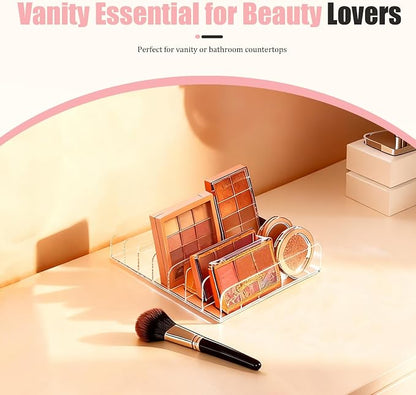2-Pack Acrylic Makeup Palette Organizer, 7-Slot Eyeshadow Palette Storage - Image 5