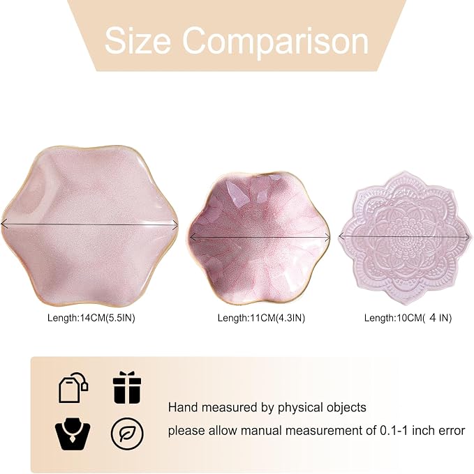 Binoster Ceramic Jewelry Dish, Jewelry Tray Key Tray, Small Ring Dish Holder - Image 5