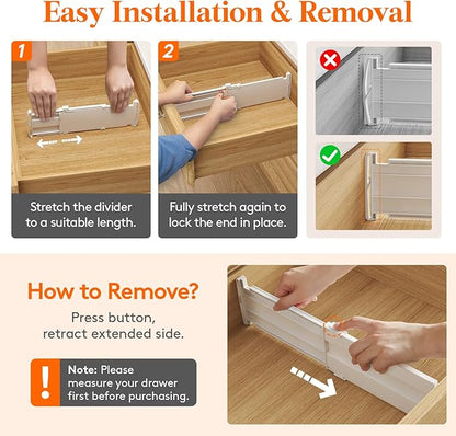 Lifewit 12 Pack Drawer Dividers - Image 5
