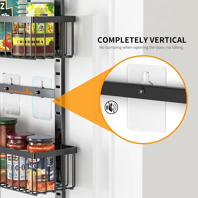 Moforoco Over The Door Pantry Organizer, Pantry Door Organizer Shelves - Image 5