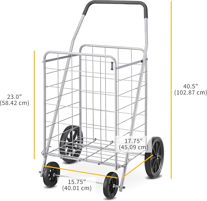 Whitmor Deluxe Utility Foldable Shopping Cart - Image 6