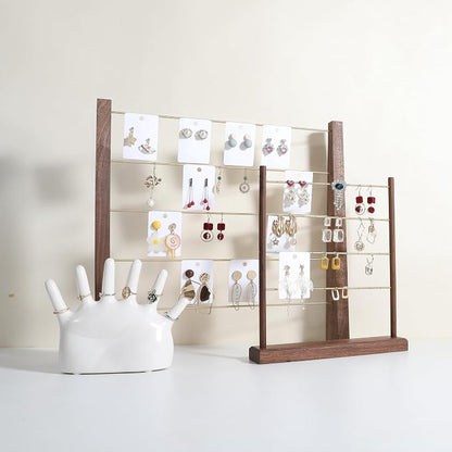 GemeShou 5 Tiers Walnut Earring display stands - Image 7