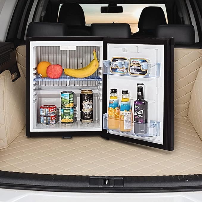 Smad Mini Fridge with Lock Compact Refrigerator - Image 5