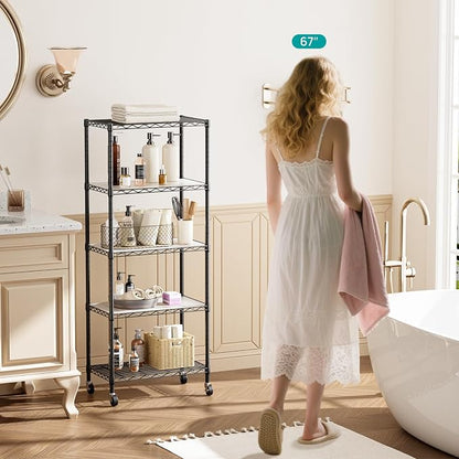 SINGAYE Shelf Closet Wire Shelving：Adjustable Metal Unit - Image 2