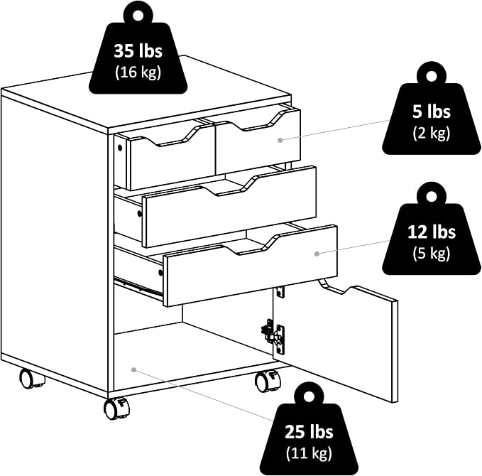 Winsome Halifax Mobile Storage Cabinet - Image 8