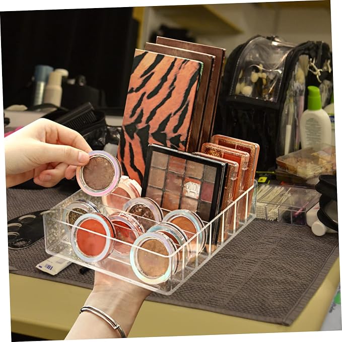 Acrylic Makeup Stand Eyeshadow Palette Holder Countertop Organizer Vertical - Image 5