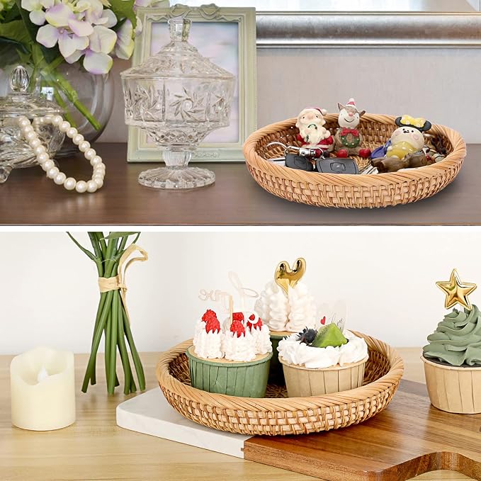 Hipiwe Small Woven Wicker Basket - Image 2