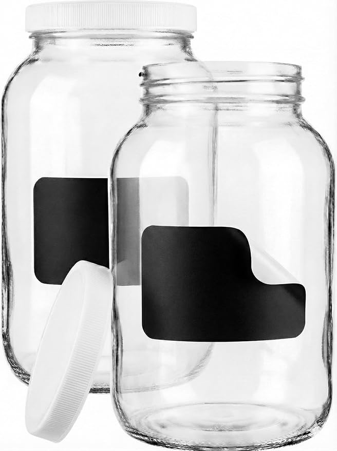 Sally's Organics Large 1 Gallon Glass Jars by SallysOrganics