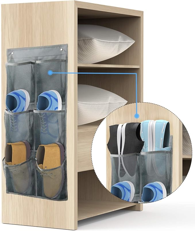 Wall Mounted Shoes Rack 2Pack/Can Store 6Pairs of Sneakers, - Image 4