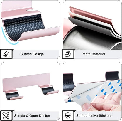 2 PCS Hair Straightener Holder Wall Mount Curling Iron Holder, Hair Dryer - Image 8