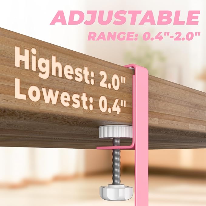 Under Desk Cable Management Tray, 15.7'' No Drill Steel Desk Cable Organizers - Image 4