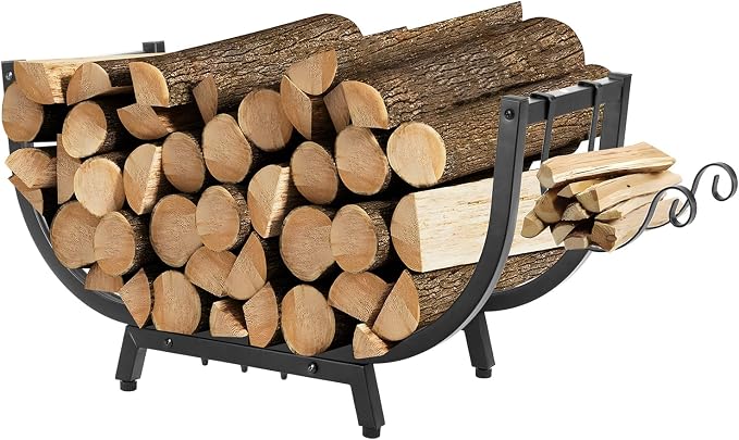 30“ Firewood Rack Outdoor and Indoor, Compact Firewood log Storage & Holder by Kendane
