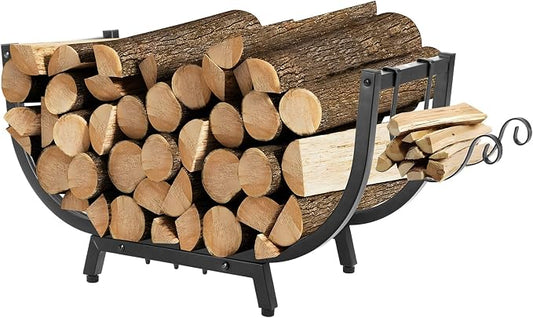 30“ Firewood Rack Outdoor and Indoor, Compact Firewood log Storage & Holder by Kendane
