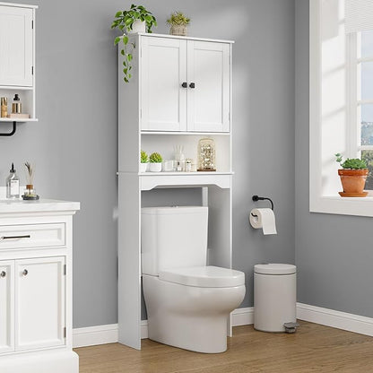 RRX Over The Toilet Storage Cabinet, Bathroom Above Organizer | Free Standing by RRXHome