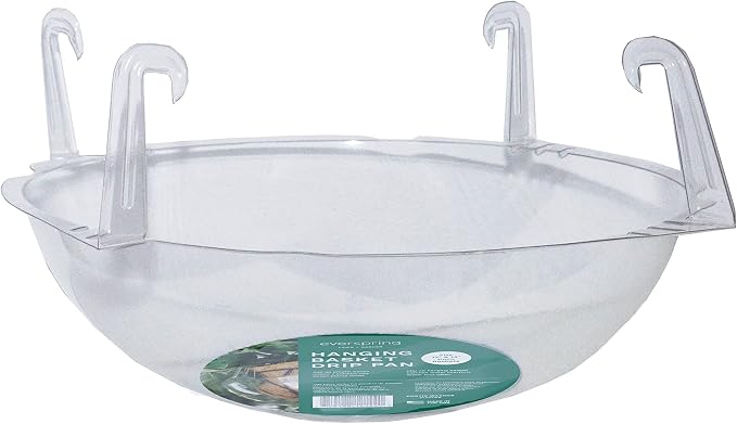 Curtis Wagner Plastics Wire Coco Hanging Basket Drip Pan 14" x 3.75" | 5-Pk - Image 3