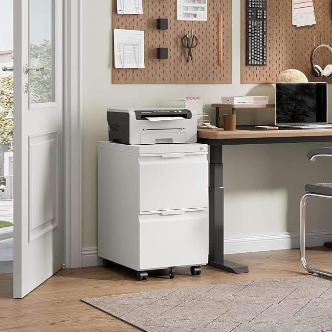 2 Drawer Mobile File Cabinet - Image 2